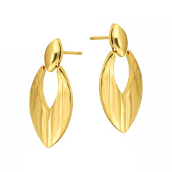 Komplet biżuterii ze złota satynowanego 585