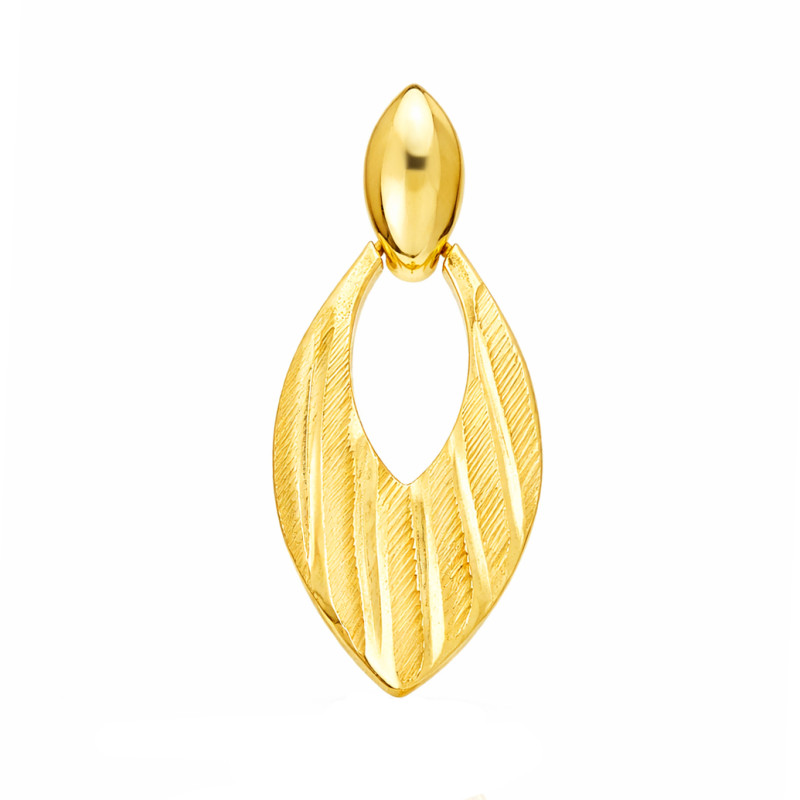 Komplet biżuterii ze złota satynowanego 585