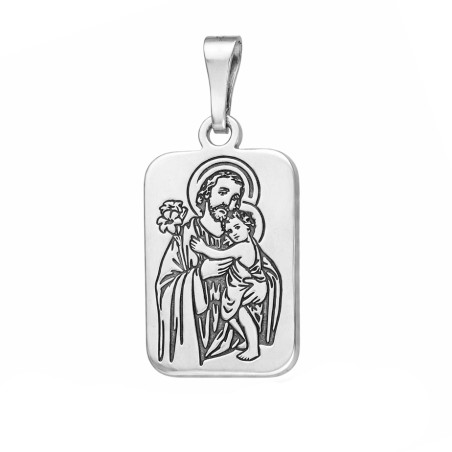 Srebrny Medalik Szkaplerz Świętego Józefa - JubilerSezam.pl