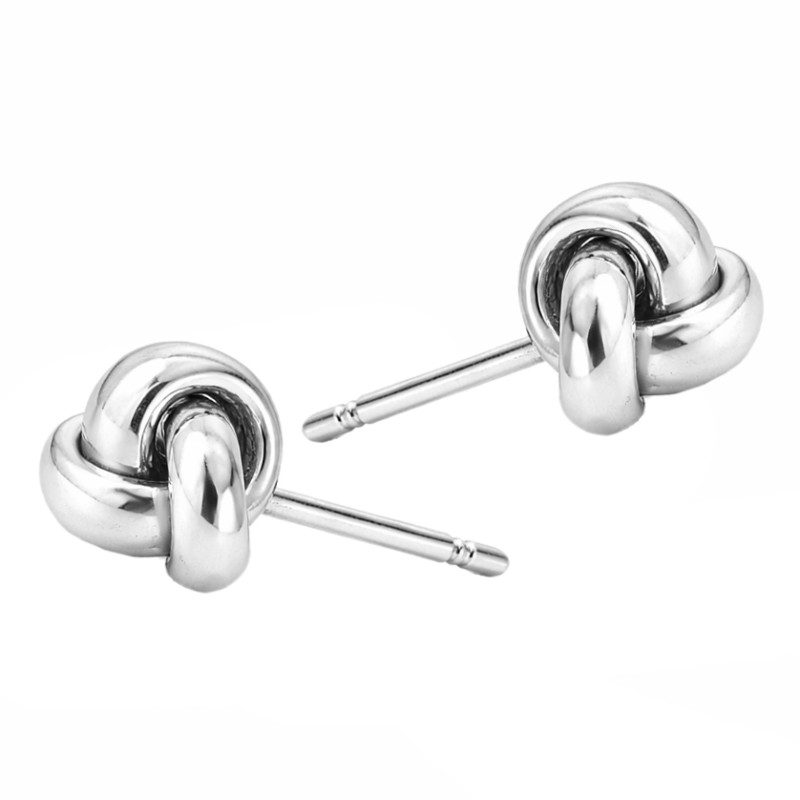 Kolczyki pozłacane węzełki - symbol więzi - JubilerSezam.pl