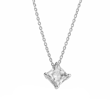 Srebrny Naszyjnik z Cyrkonią Kwadratową - JubilerSezam.pl