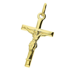 Krzyżyk z wizerunkiem Jezusa, złoto 585