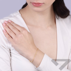 Bransoletka złota splot korda, próba 585