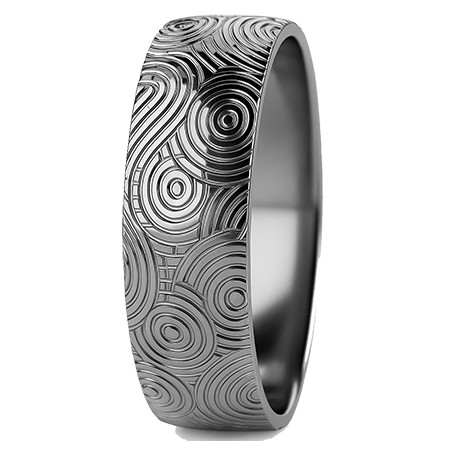 Obrączka półokrągła 5mm Tantal