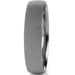 Obrączka półokrągła matowana 6mm Tantal