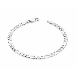 Bransoletka srebrna figaro 5 mm