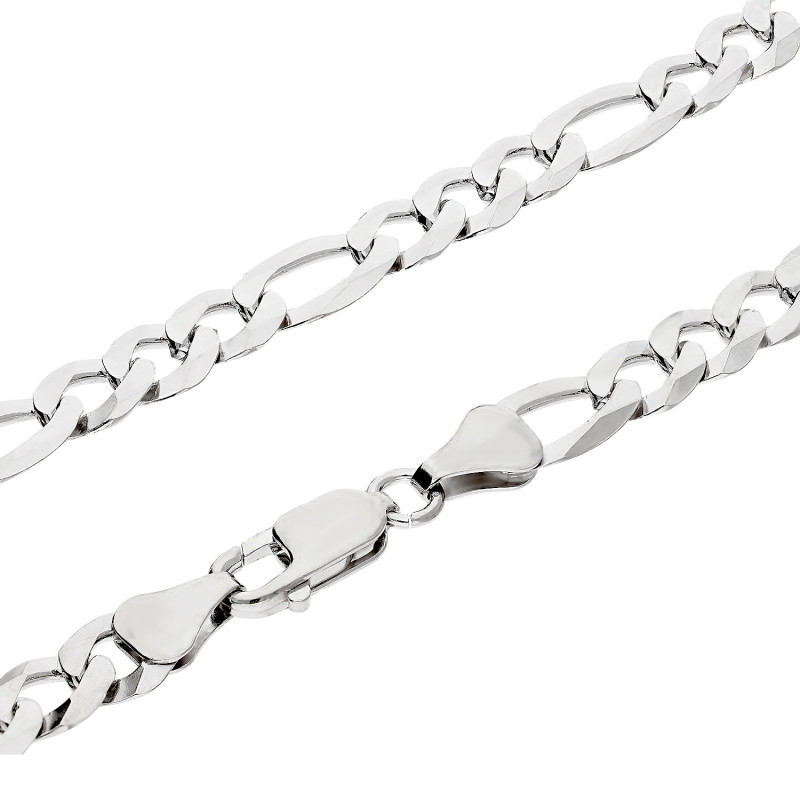 Łańcuszek srebrny 925, splot figaro 6 mm