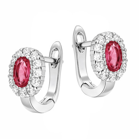 Kolczyki dla dziewczynki markiza z cyrkonią ciemno różową, srebro 925