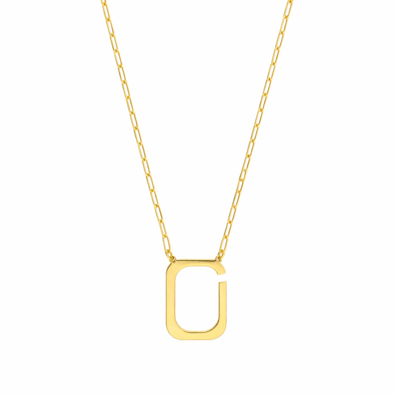 Naszyjnik anker z wisiorem w formie kradratowej ramki srebro 925