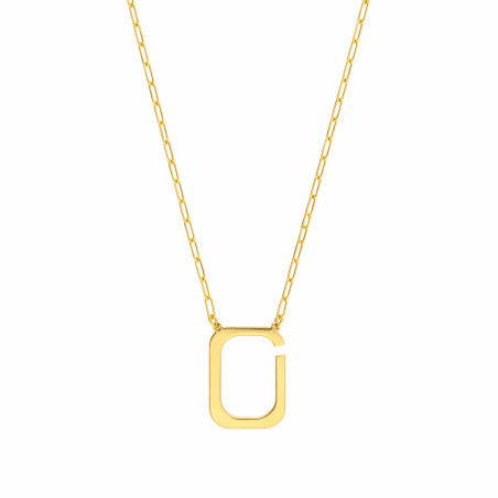 Naszyjnik anker z wisiorem w formie kradratowej ramki srebro 925