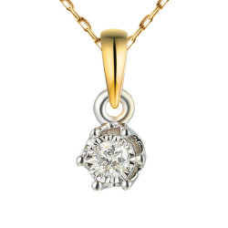 Wisiorek Royal z diamentem 0,05 ct ze złota 585