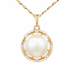 Srebrny Pierścionek Skos z Cyrkoniami i Złotem - JubilerSezam.pl