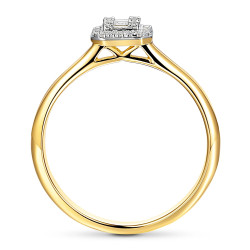 Pierścionek Sweet z diamentami 0,11 ct, złoto 585