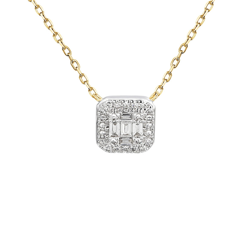 Naszyjnik Sweet z diamentami 0,12 ct, złoto 585