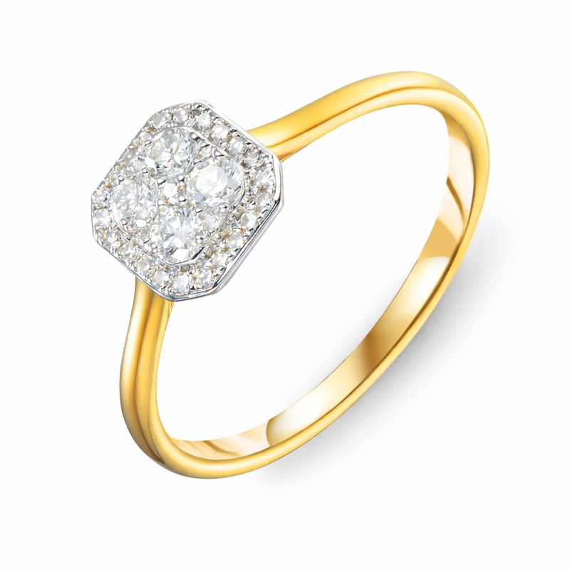 Pierścionek SWEET z diamentami 0,30 ct, złoto 585