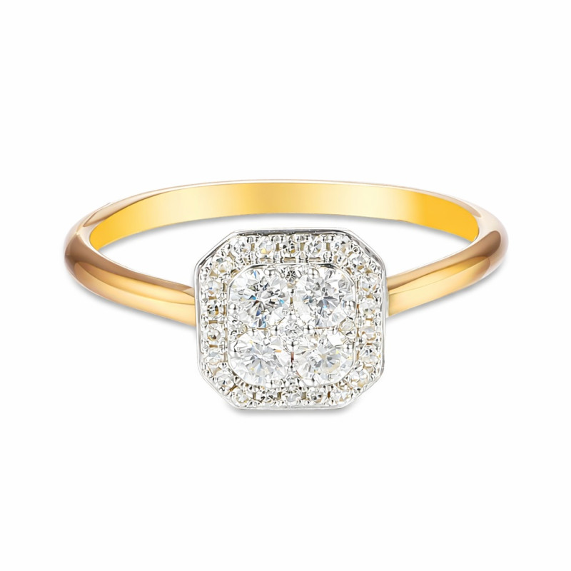 Pierścionek SWEET z diamentami 0,30 ct, złoto 585