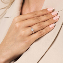 Pierścionek DREAMS z diamentami 0,14 ct, złoto 585