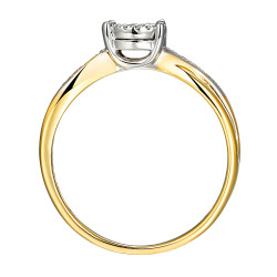 Pierścionek DREAMS z diamentami 0,16 ct, złoto 585