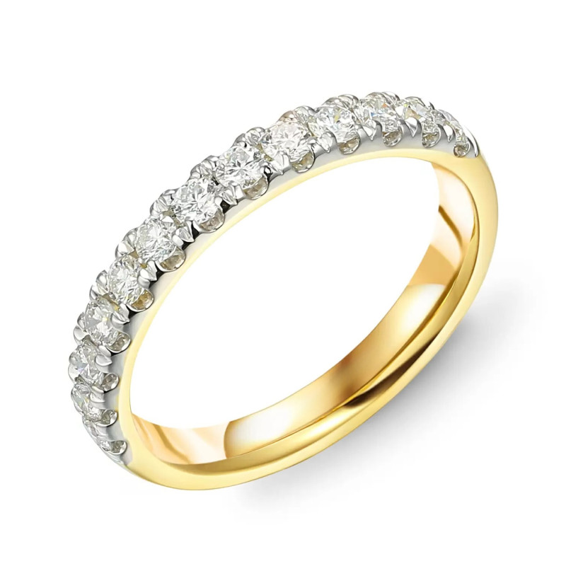 Pierścionek zaręczynowy Line Miłości z diamentami laboratoryjnymi 0,28 ct