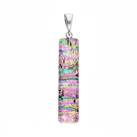 Wisiorek ze szkła Murano ze srebrnym koluszkiem 925