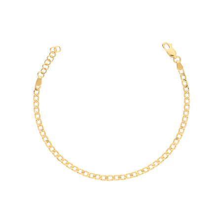 Bransoletka złota pancerka grawerowana 3 mm próba 585