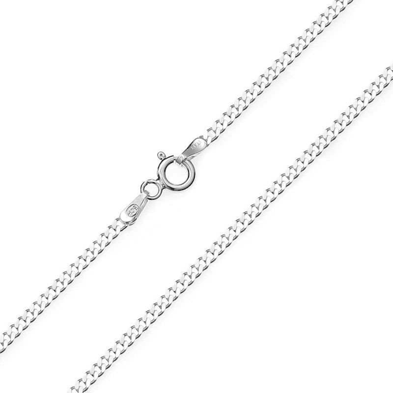 Srebrny łańcuszek pancerka pr. 925 - JubilerSezam.pl