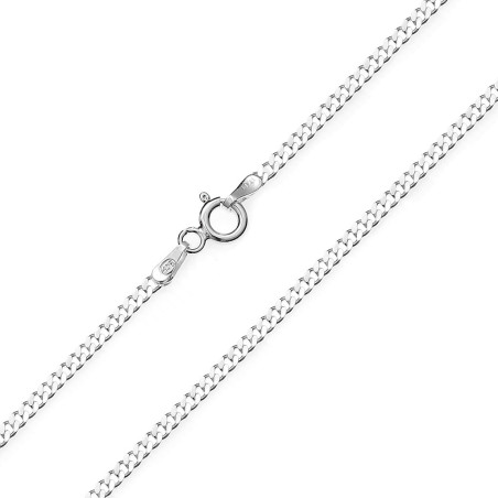 Srebrny łańcuszek pancerka pr. 925 - JubilerSezam.pl