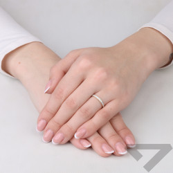 Pierścionek Line Miłości z diamentami 0,51 ct, złoto 585