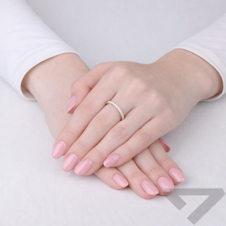 Pierścionek Miłości typu rings z diamentami laboratoryjnymi 1,10 ct, złoto 585