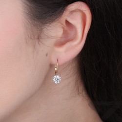 Kolczyki z diamentami laboratoryjnymi 2,06 ct, złoto 585