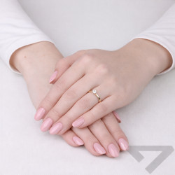 Pierścionek SOLITER z brylantem 0,30 ct, złoto 585