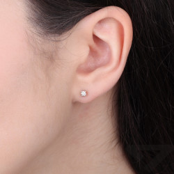 Kolczyki z diamentami laboratoryjnymi 0,34 ct, złoto 585