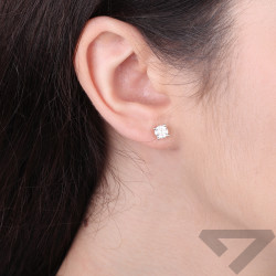 Kolczyki sztyfty z diamentami laboratoryjnymi 1,05 ct, złoto 585