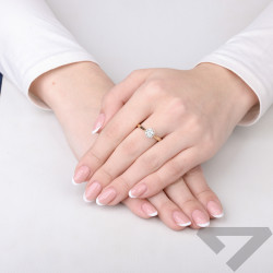 Pierścionek LUNA z diamentami 0,28 ct, złoto 585