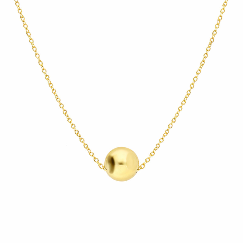 Złoty Naszyjnik z Kulka pr. 375 - Minimalistyczny Design