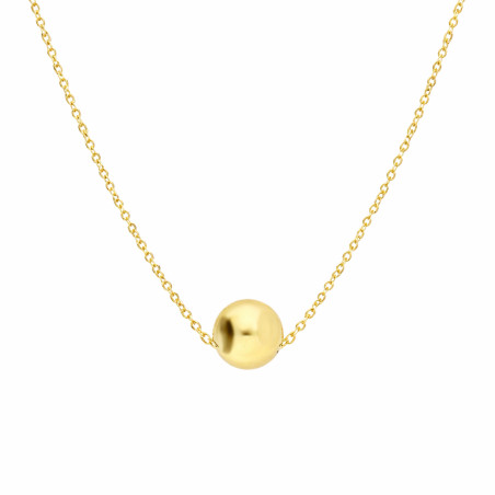 Złoty Naszyjnik z Kulka pr. 375 - Minimalistyczny Design