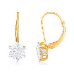 Kolczyki z diamentami laboratoryjnymi 2,06 ct, złoto 585