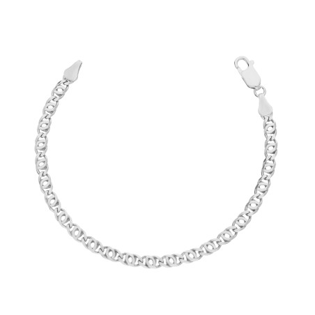 Bransoletka srebrna rodowana próba 925 splot tiger eye 4 mm