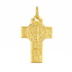 Krzyżyk złoty Benedyktyński, próba 585