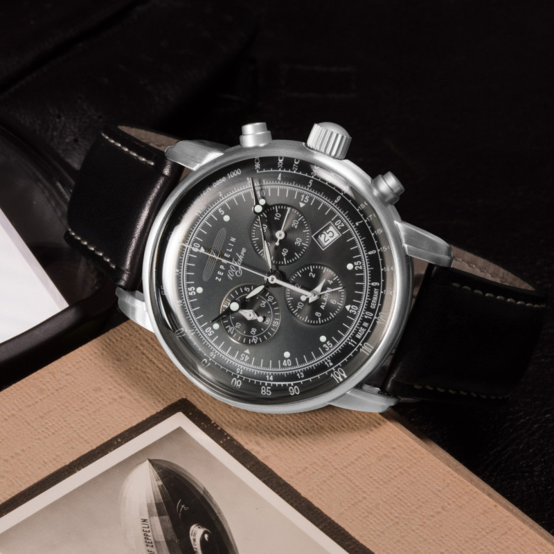 Zegarek męski Zeppelin 100 Jahre Chronograph 7680-2