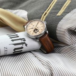 Zegarek męski Zeppelin Mediterranee Open Heart Automatic 9666-5