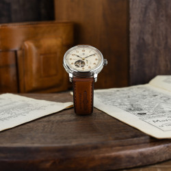 Zegarek męski Zeppelin Mediterranee Open Heart Automatic 9666-5