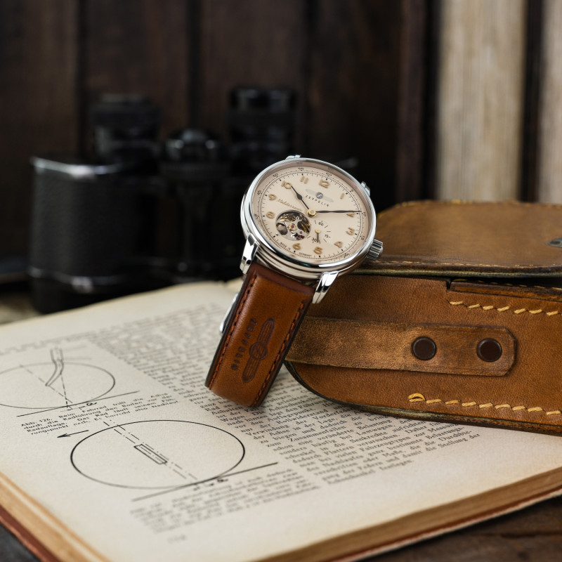 Zegarek męski Zeppelin Mediterranee Open Heart Automatic 9666-5