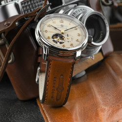 Zegarek męski Zeppelin Mediterranee Open Heart Automatic 9666-5