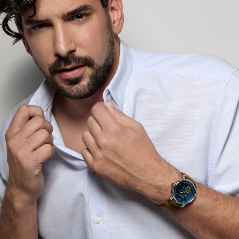 Zegarek męski Zeppelin Méditerranée Open Heart Automatic 9666-3