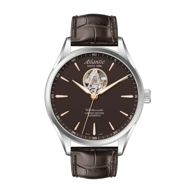 Zegarek męski Atlantic Worldmaster Open Heart Limited Edition 52780.41.81R