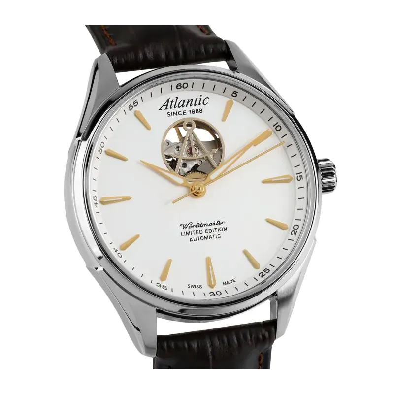 Zegarek męski Atlantic Worldmaster Open Heart 52780.41.21G