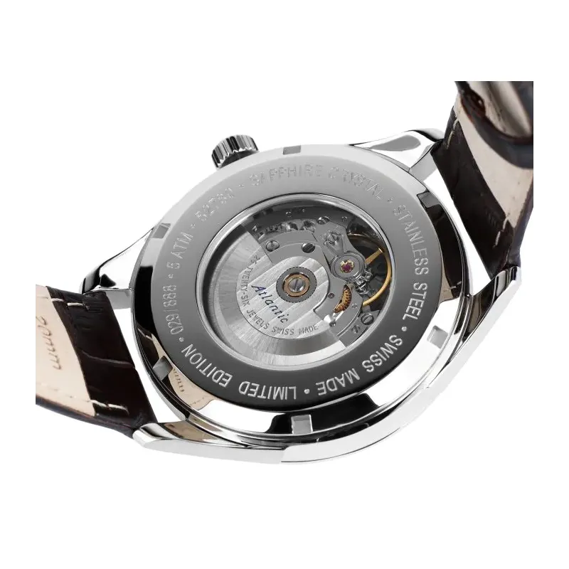 Zegarek męski Atlantic Worldmaster Open Heart 52780.41.21G