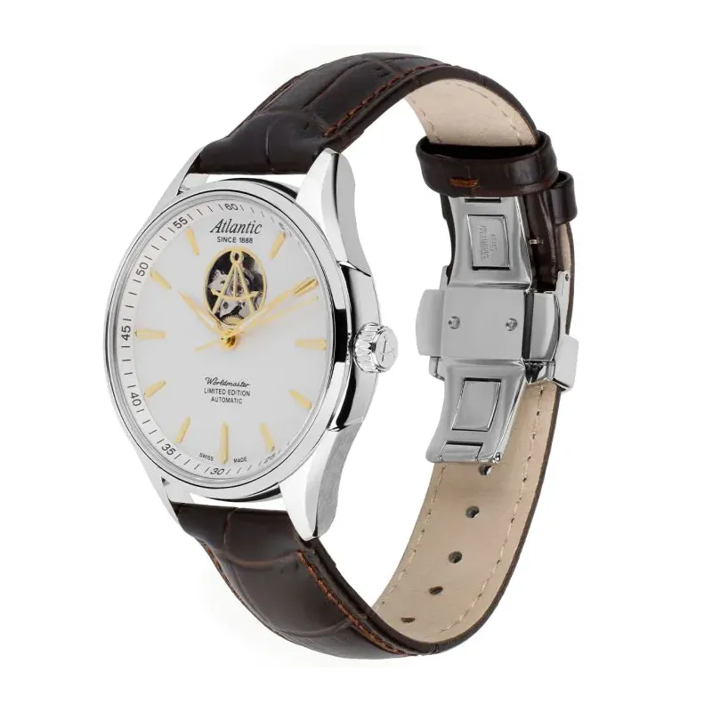 Zegarek męski Atlantic Worldmaster Open Heart 52780.41.21G