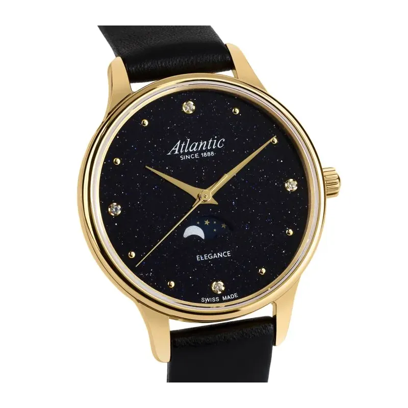 Zegarek damski Atlantic Elegance Moonphase Aventurine 30230.45.59L